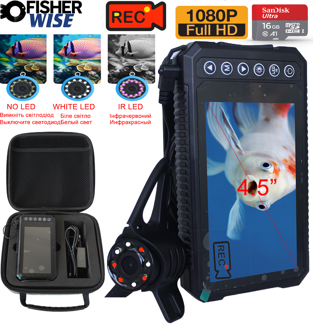 Marine Aquarium Led - Mutil Lanuage 4.5Inch IPS 1080P 32GB
