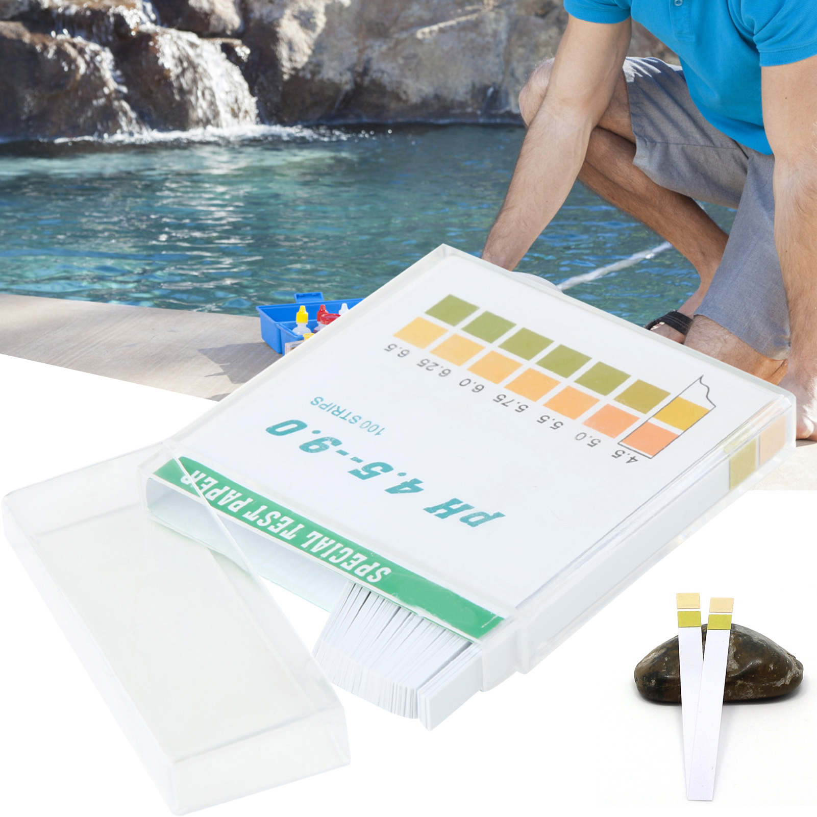 Marine Aquarium Water Test Kit - 100pcs Home Water Quality Test Strips