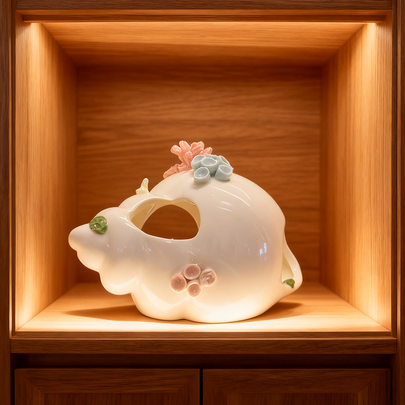 Marine Aquarium Home - Ceramic marine ornaments, liquor cabinet home