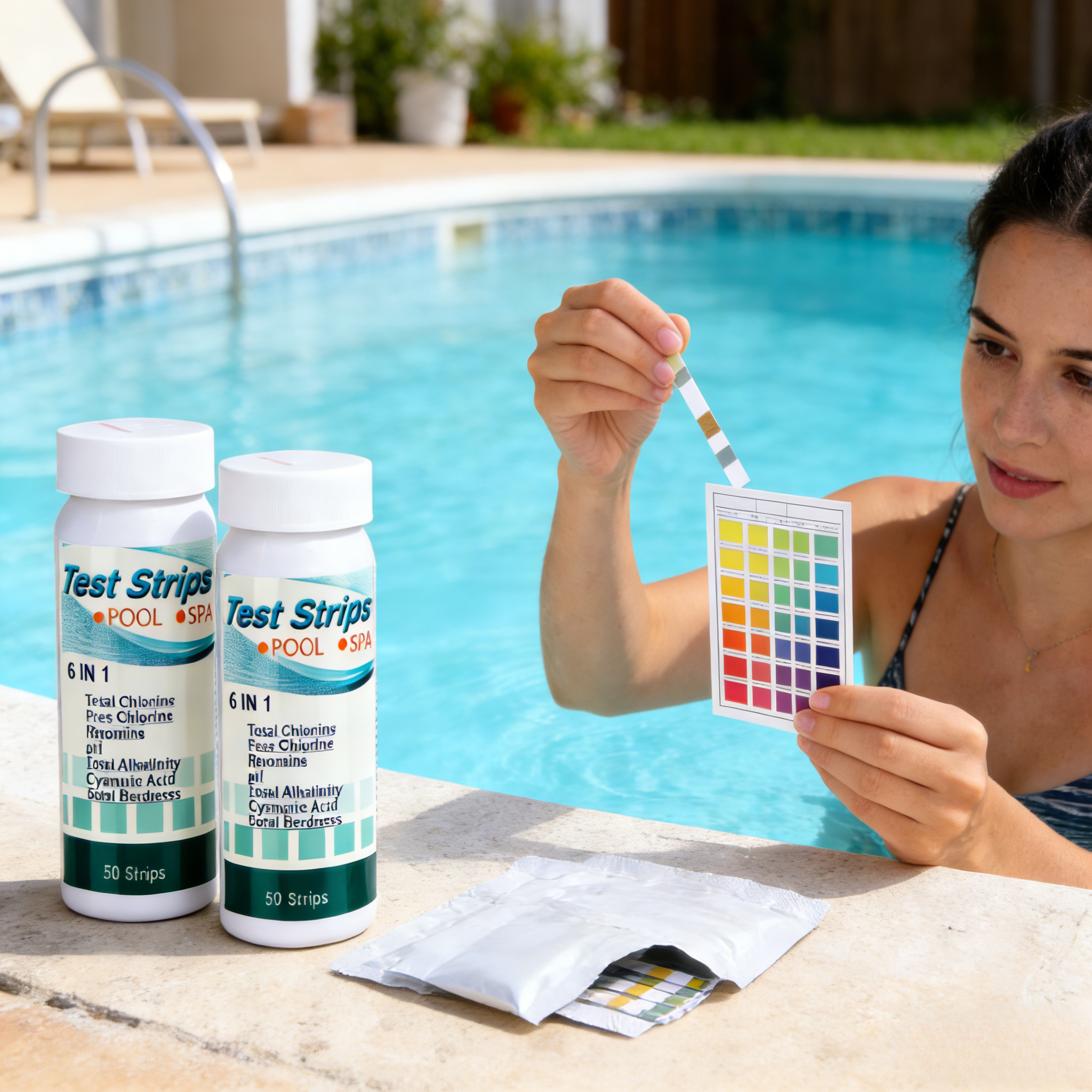6 in 1 Pool Water Test Strips, - Marine Aquarium Water Testing 리뷰 및 가격