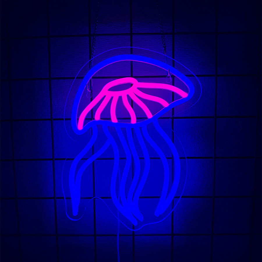 Jellyfish Led Neon Sign, Used  - Marine Aquarium Game 리뷰 및 가격