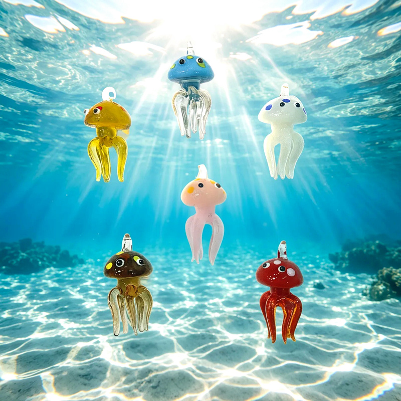 Colorful Mini Jellyfish Glass  - Marine Aquarium & Regional Centre Reviews 리뷰 및 가격