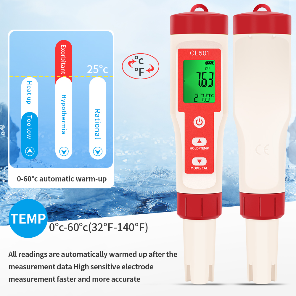 PH/CL2/H2/ORP/Temperature Mete - Marine Aquarium Water Testing 리뷰 및 가격