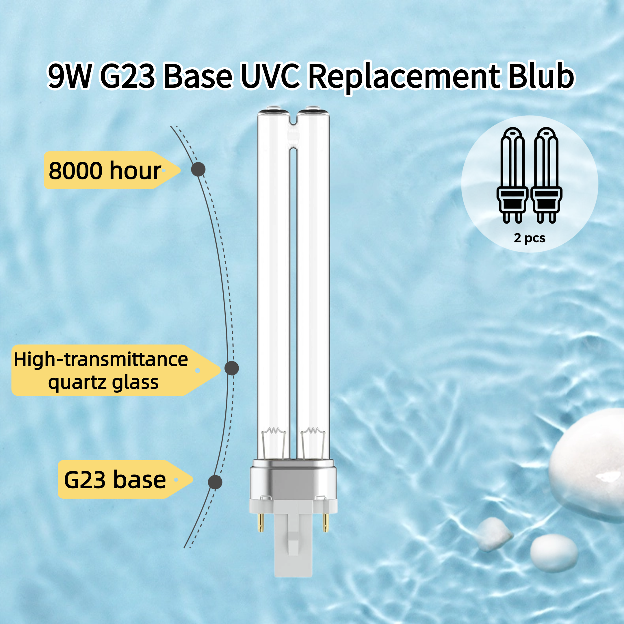 UV Light Bulb 2 x 9w G23 UV la - Marine Aquarium Uv 리뷰 및 가격