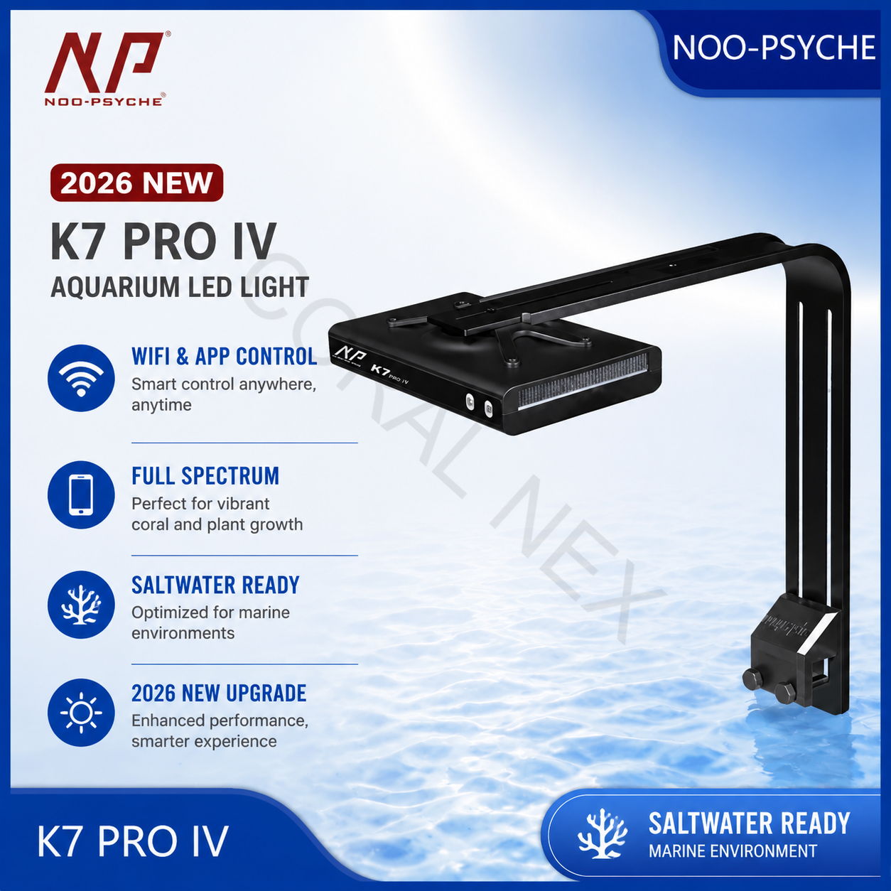 2026 New V4 NooPsyche K7 PRO I - Marine Aquarium Led 리뷰 및 가격