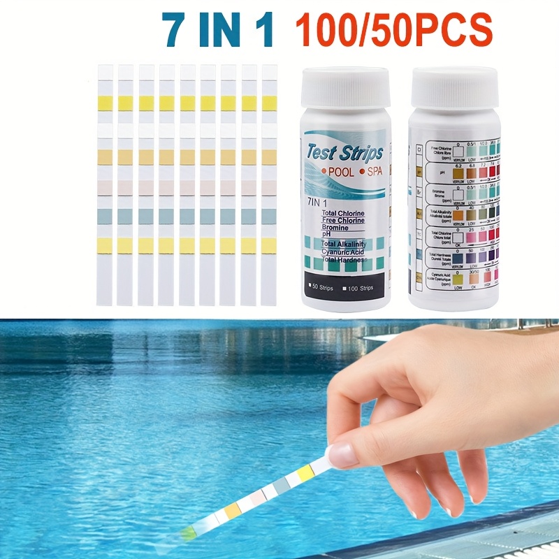 7-in-1 50/100pcs Swimming Pool - Marine Aquarium Water Testing 리뷰 및 가격