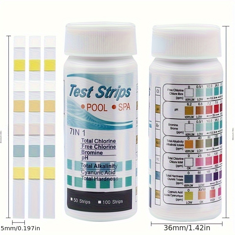 7-in-1 50/100pcs Swimming Pool - Marine Aquarium Water Testing 리뷰 및 가격