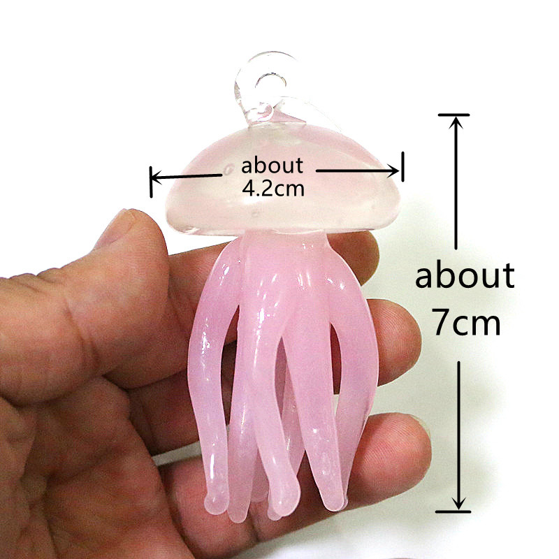 Pink Jellyfish Glass Pendant C - Marine Aquarium Home 리뷰 및 가격
