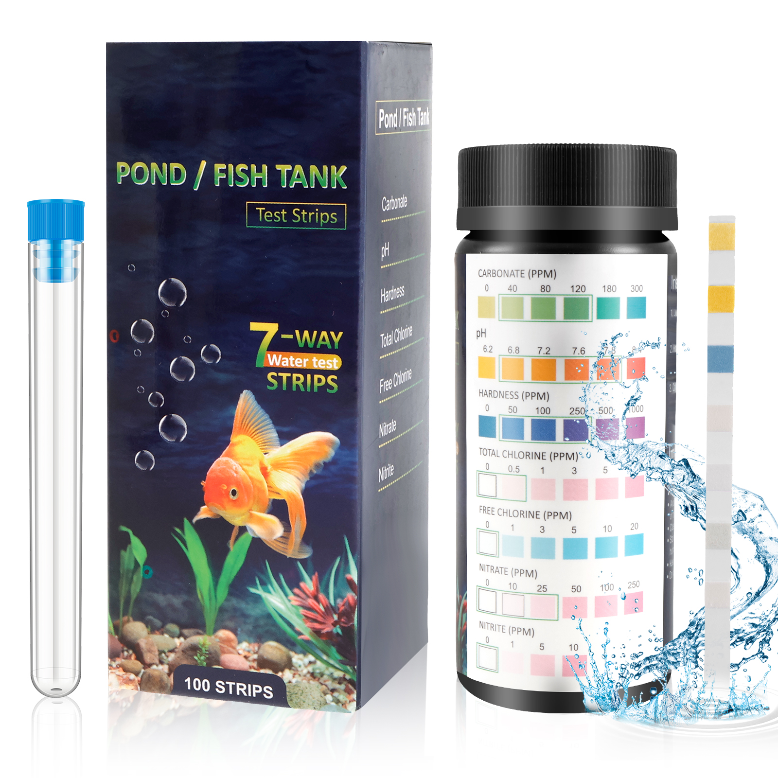 100Pcs 7 in 1 Aquarium Test St - Marine Aquarium Water Test Kit 리뷰 및 가격
