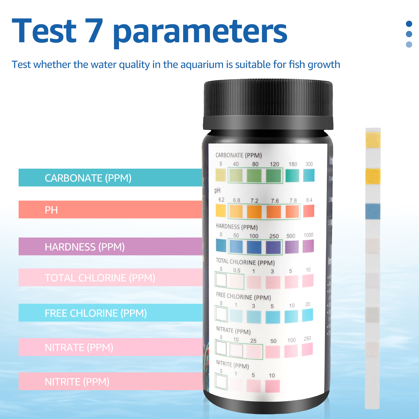 100Pcs 7 in 1 Aquarium Test St - Marine Aquarium Water Test Kit 리뷰 및 가격