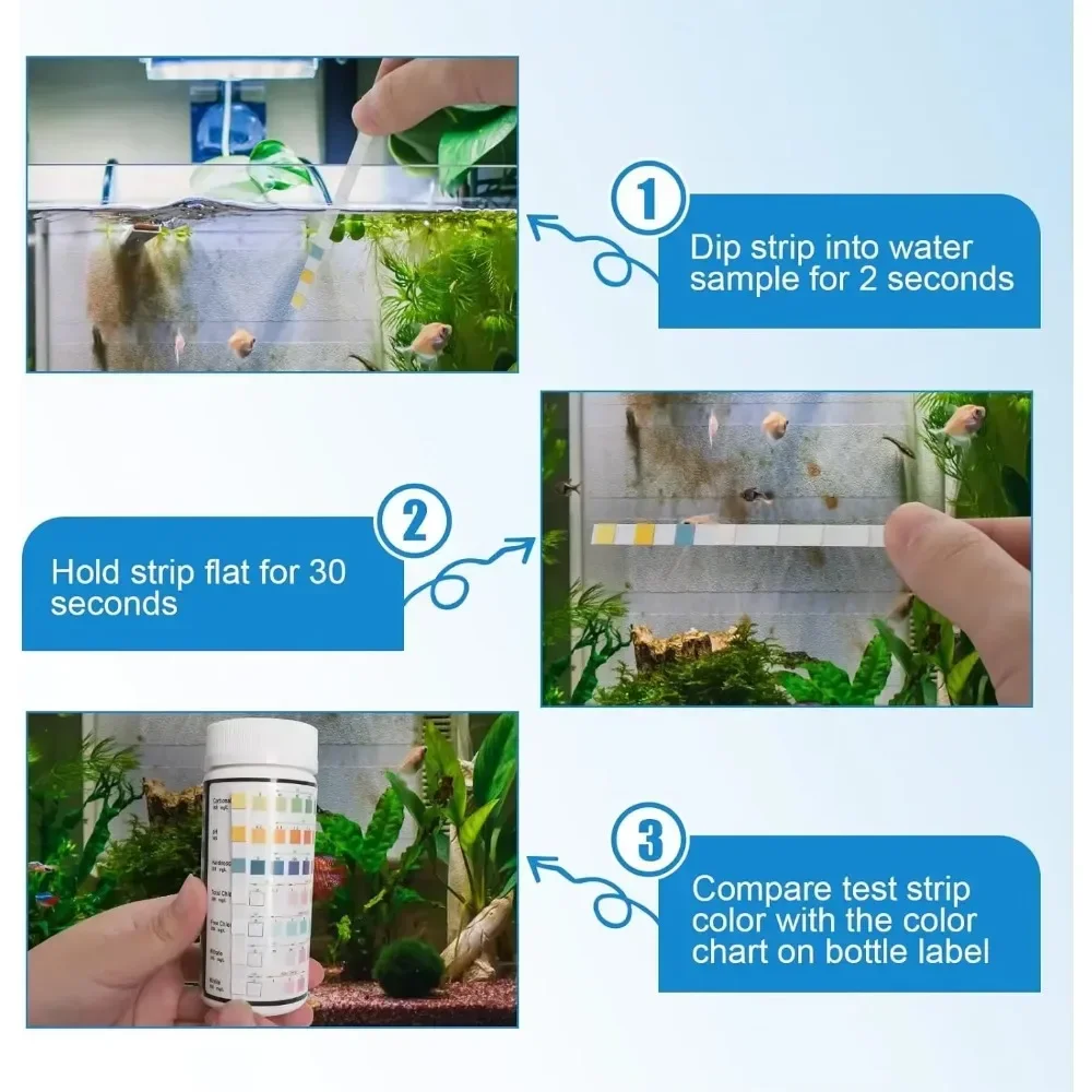 Aquarium Test Strip  Freshwate - Marine Aquarium Water Test Kit 리뷰 및 가격